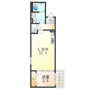 F+style浜寺石津町西1号館【1階】の間取り