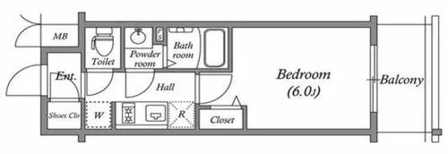 アドバンス大阪セレーノ【5階】の間取り