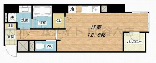 エトワール北新地【9階】の間取り
