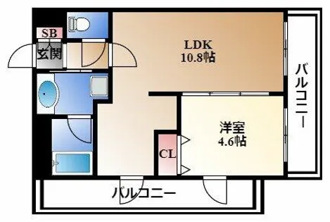 プレサンス桜通アベニュー【12階】の間取り