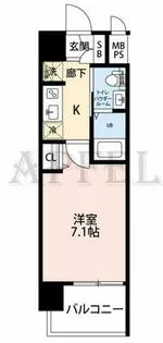 1Kの間取り画像