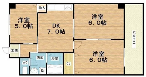 REXIA Shin Umeda【7階】の間取り