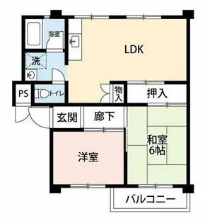 公社賃貸SMALIO 香里三井C団地【109-407号室】の間取り