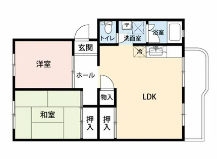 公社賃貸SMALIO 鴨谷台【9-209号室】の間取り