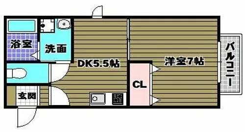 グレースヴィラ【1階】の間取り
