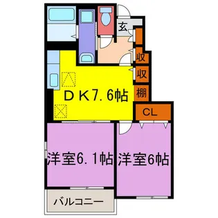 アンジュⅡ【1階】の間取り