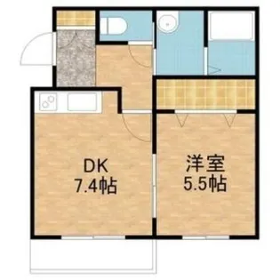グローバル川沿【3階】の間取り