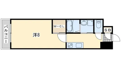 Avenue kurosaki Residence【1403号室】の間取り