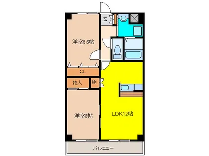 メトロ扶桑【1階】の間取り