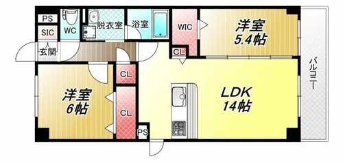 リラスクエア相生【4階】の間取り