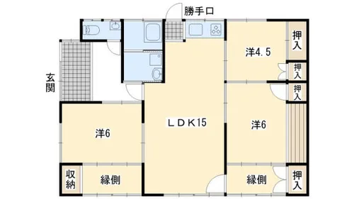 福岡県中間市通谷4丁目【一戸建】の間取り