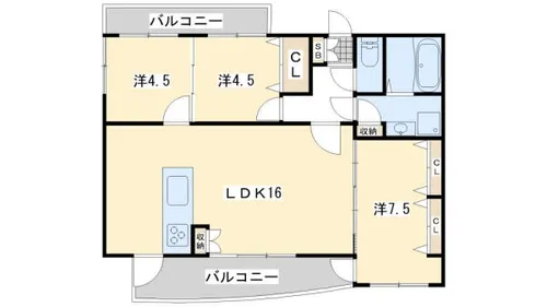 イマージュ【103号室】の間取り