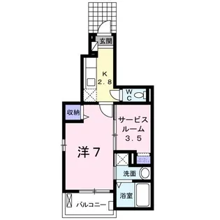 グラース メゾン【105号室】の間取り