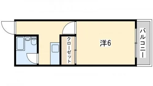 ブロッサム・モンジ【203号室】の間取り