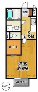 アップヒルズTENJIN【2階】の間取り