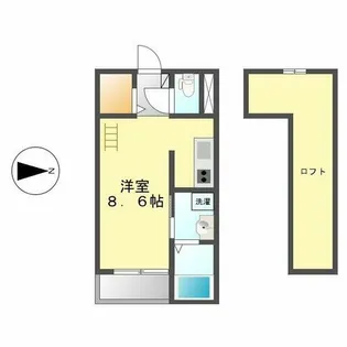 フランシェ【2階】の間取り