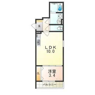 F+style浜寺石津町西3号館【2階】の間取り