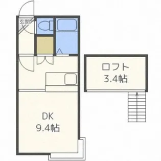 AMS美園【202号室】の間取り