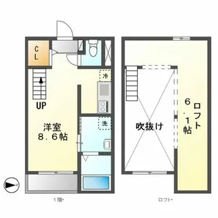 フランシェ【1階】の間取り