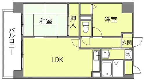 オリンピア那珂川【301号室】の間取り