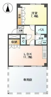 ブリックヒルズⅡ【101号室】の間取り