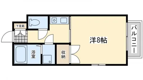 ローズハイツⅡ【1階】の間取り