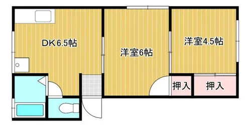 サンハイツ西山【2階】の間取り
