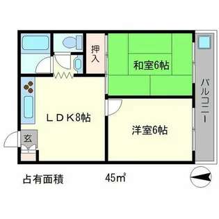 パレ21【1階】の間取り