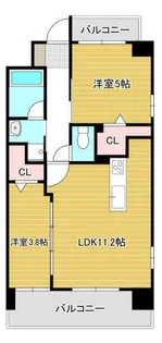 2LDKの間取り画像