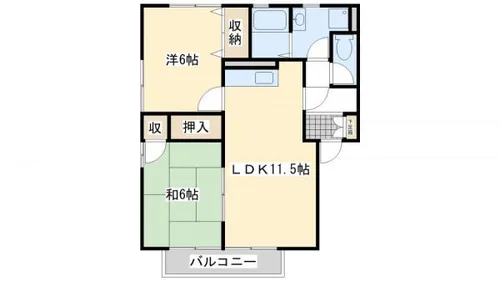 アル・カン・シェル C【101号室】の間取り