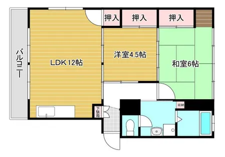 西日本サンハイツ【304号室】の間取り