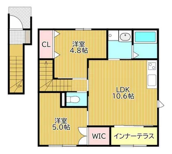 フォルモーサヒルズ【2階】の間取り