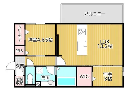 TORISIA陣原【301号室】の間取り