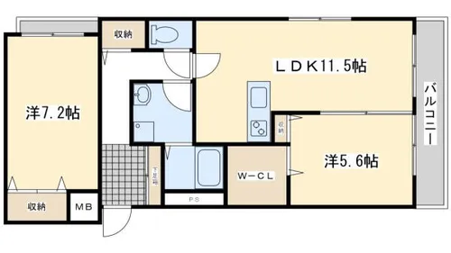 ハーモニックプラネット【103号室】の間取り