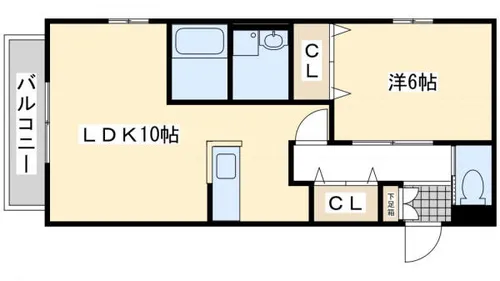 ビューテラス清田Ⅲ【1階】の間取り
