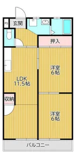 やすよしビル【302号室】の間取り