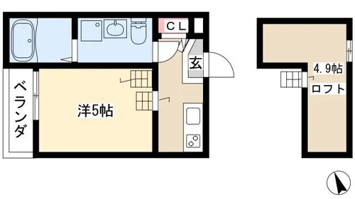 ラクーチェ【1階】の間取り