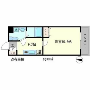コモド二軒茶屋【1階】の間取り