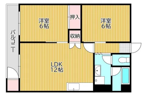 上野ビル【401号室】の間取り