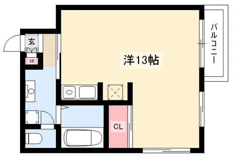 グランコール本山【1階】の間取り