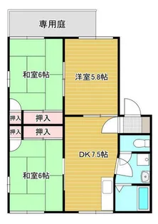 フレグランスミワ【1階】の間取り