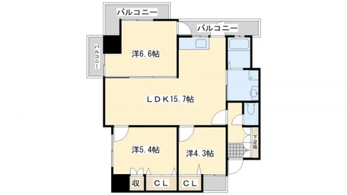ピボットコート今池【305号室】の間取り