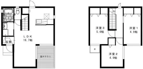福岡県北九州市八幡西区上上津役1丁目【一戸建】の間取り