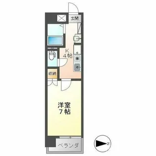 エトワール大島【602号室】の間取り