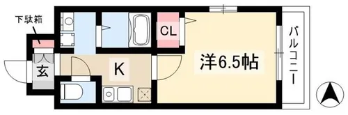 グリーンハイツ白川【2階】の間取り
