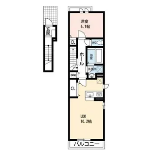 キャピタル【2階】の間取り