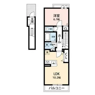 キャピタル【2階】の間取り