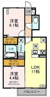 オルテンシア【1階】の間取り