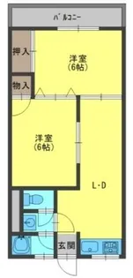 都マンション【3階】の間取り