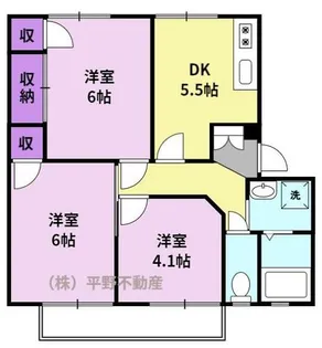 コーポリベール【2階】の間取り